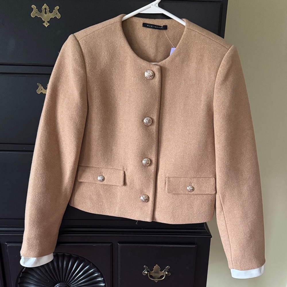 NWT ELIE TAHARI wool jacket, xs - Picture 1 of 9